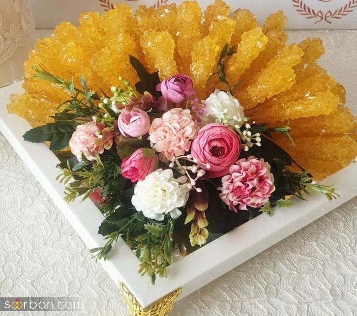 تزیین نبات سفره عقد | شیک ترین ایده تزیین نبات سفره عقد برای داشتن مراسمی به یاد ماندنی