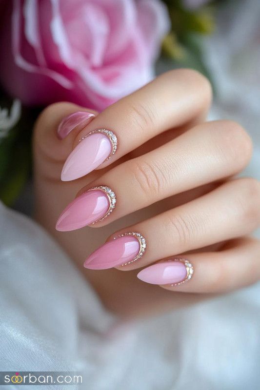 طراحی ناخن صورتی | جدیدترین ایده طراحی ناخن صورتی بهاری جذاب برای هر سلیقه