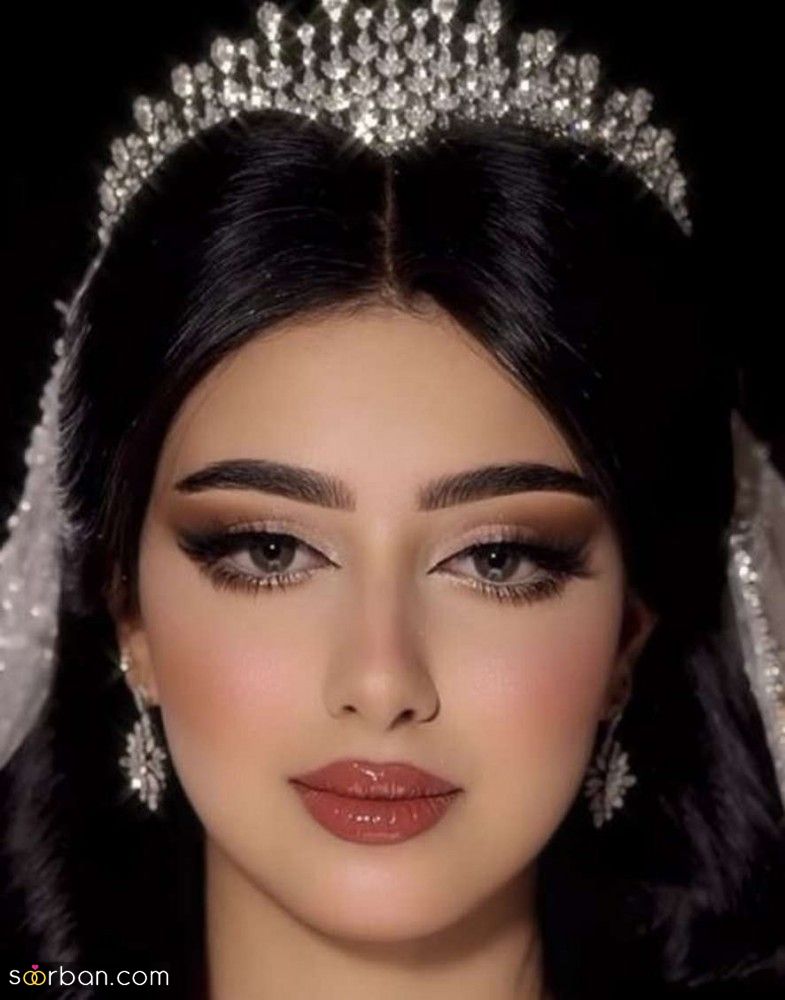 مدل مو عروس پرنسسی | مدل جدید شینیون موی عروس با تاج پرنسسی 1404 متناسب با همه فرم های صورت
