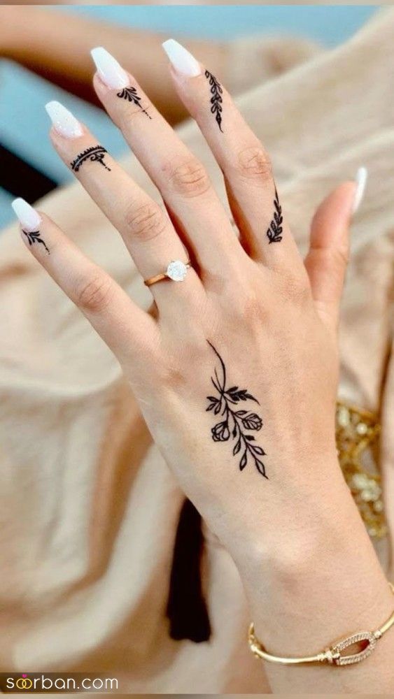 مدل حنا ساده | شیک ترین مدل حنا ساده 1404 با طرح های مینیمال و جذاب