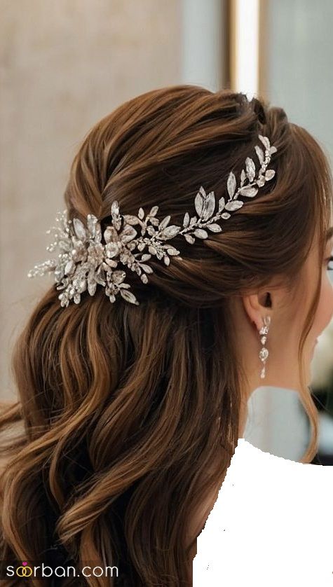 مدل موی عروس برای مو بلند | ایده جذاب و رویایی برای مدل مو عروس با موهای بلند