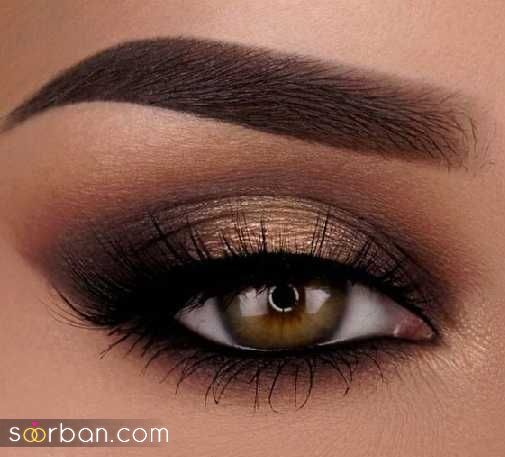 آرایش چشم قهوه ای | شیک ترین مدل آرایش چشم قهوه ای ملایم تا مجلسی