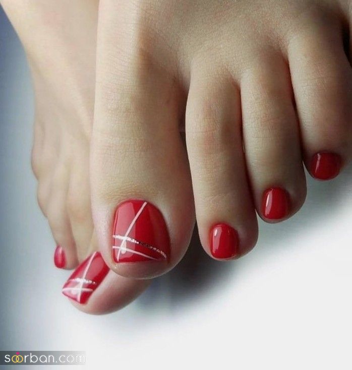 مدل ژلیش ناخن پا | جدیدترین مدل ژلیش ناخن پا با طرح های جذاب تابستانی