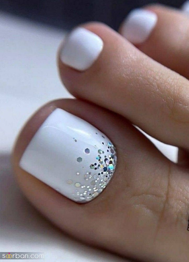 مدل ژلیش ناخن پا | جدیدترین مدل ژلیش ناخن پا با طرح های جذاب تابستانی