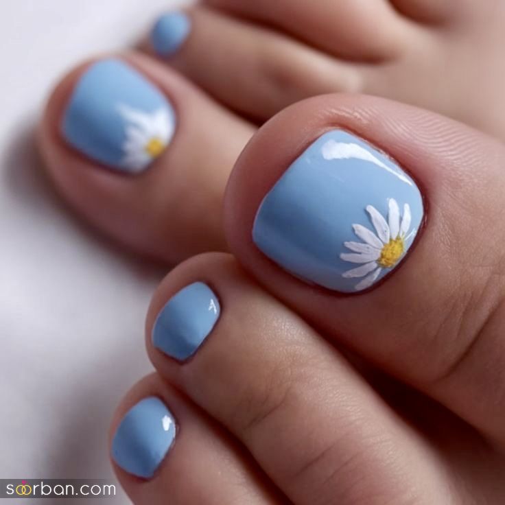 مدل ژلیش ناخن پا | جدیدترین مدل ژلیش ناخن پا با طرح های جذاب تابستانی