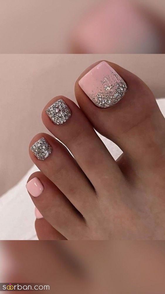 مدل ژلیش ناخن پا | جدیدترین مدل ژلیش ناخن پا با طرح های جذاب تابستانی
