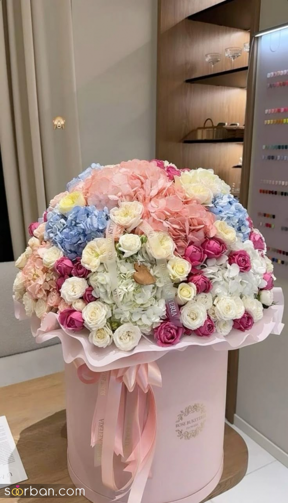 باکس گل لاکچری | ۳۰ طرح خیره‌کننده باکس گل لاکچری برای مناسبت های خاص و مهم (خواستگاری، ولنتاین، دیت عاشقانه، تولد، تولد نوزاد و...)