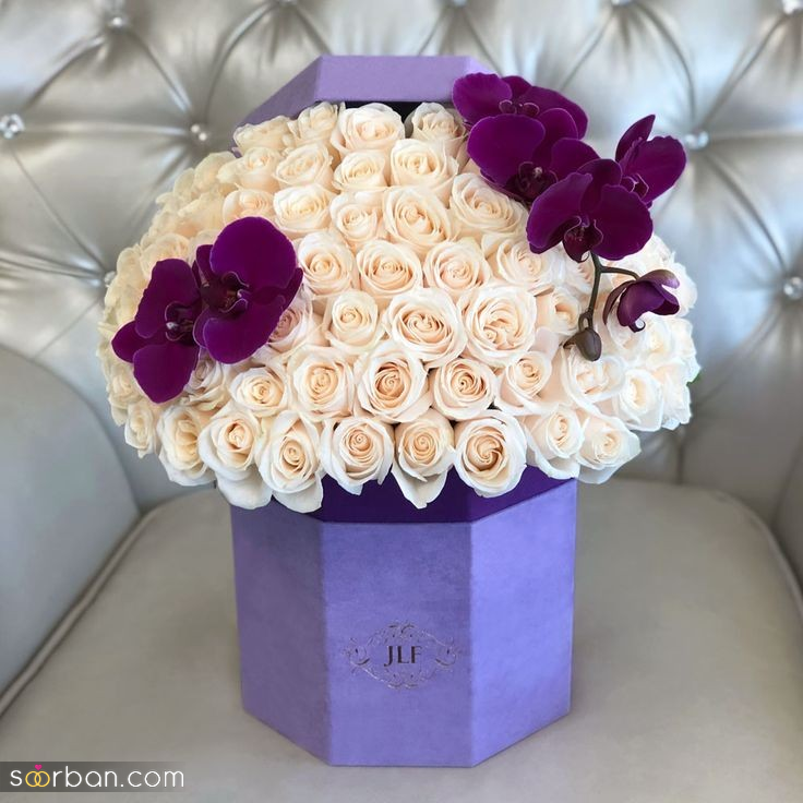 باکس گل لاکچری | ۳۰ طرح خیره‌کننده باکس گل لاکچری برای مناسبت های خاص و مهم (خواستگاری، ولنتاین، دیت عاشقانه، تولد، تولد نوزاد و...)