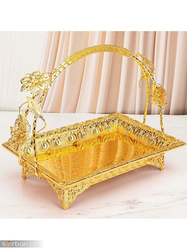 سینی پذیرایی لاکچری ؛ ۳۰ مدل خیره‌کننده سینی پذیرایی لاکچری برای جهیزیه و هدیه دادن!【مدلایی که حس لوکس بودن بهت میده】