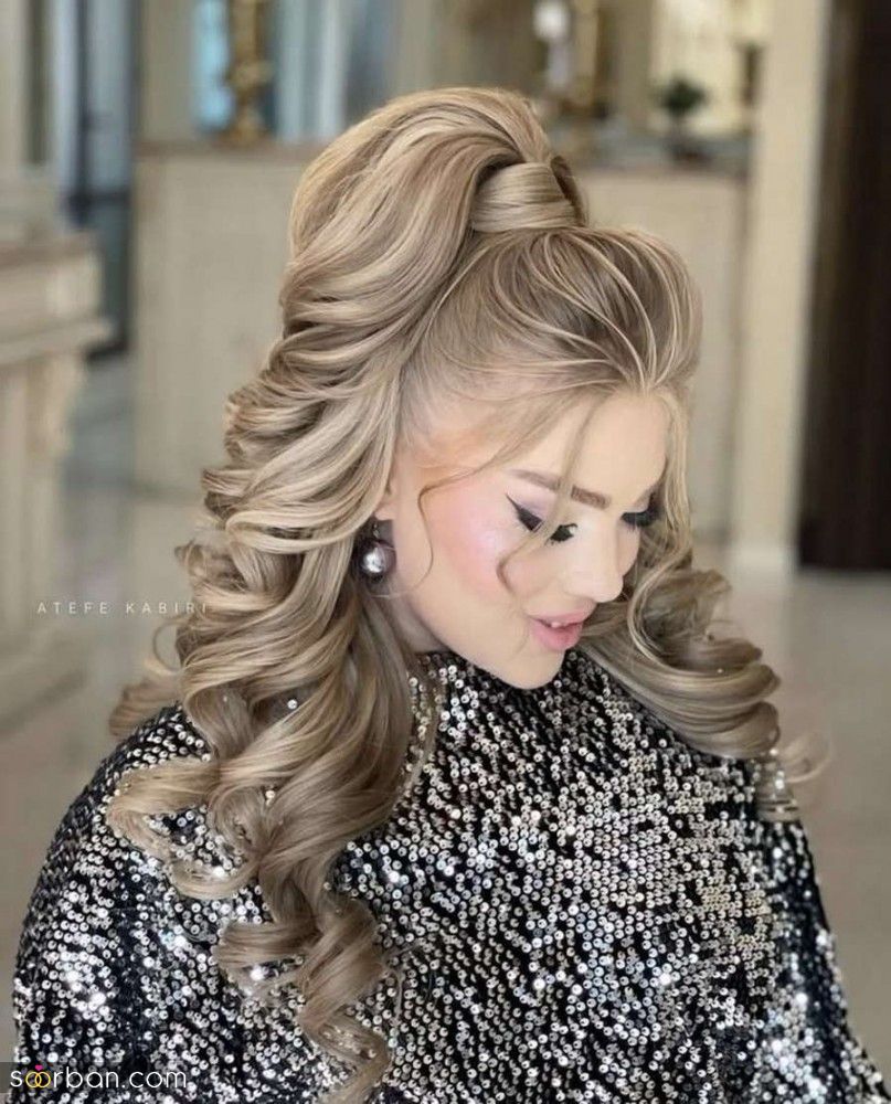 شینیون مو همراه عروس | 20 مدل درخواستی میکاپ و شینیون همراه عروس برای امسال