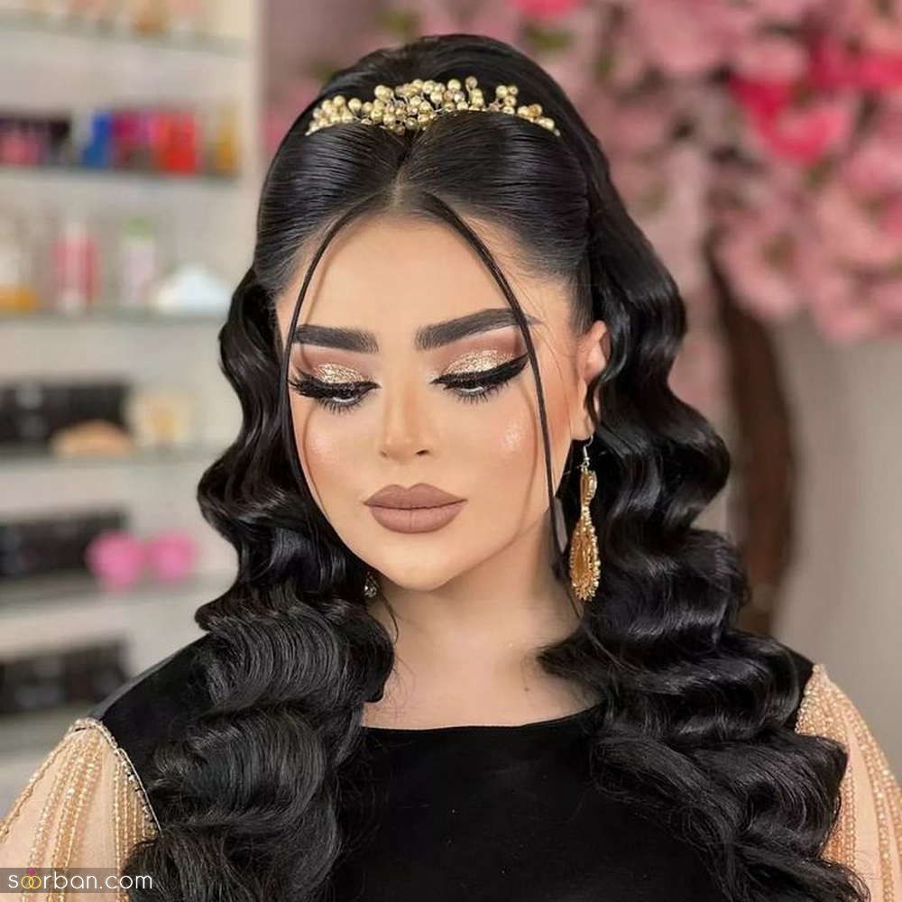 شینیون مو همراه عروس | 20 مدل درخواستی میکاپ و شینیون همراه عروس برای امسال