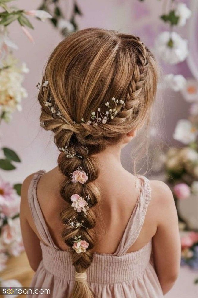 شینیون دختر بچه برای عروسی | 20 شینیون مدل مو دختر بچه ها برای عروسی در خانه و آرایشگاه