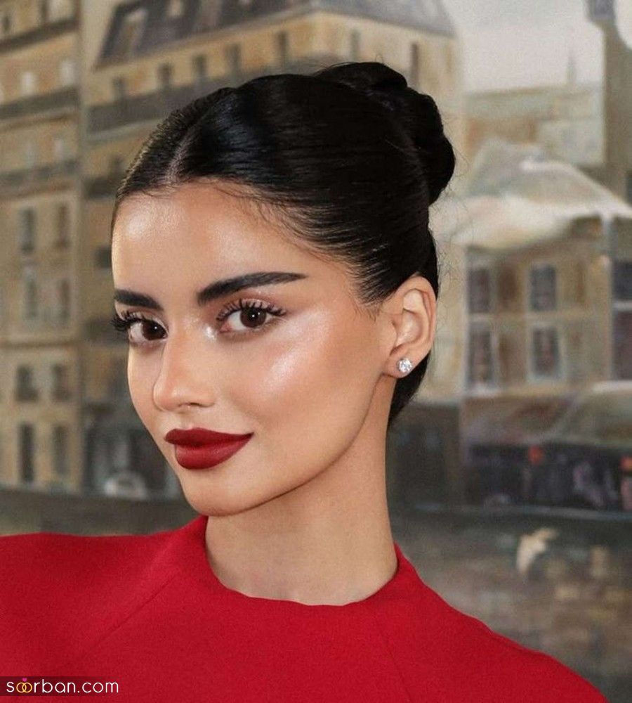 شینیون گوجه ای دخترانه | 20 مدل شینیون گوجه ای ساده دخترانه و عروس به شدت شیک و خوشگل