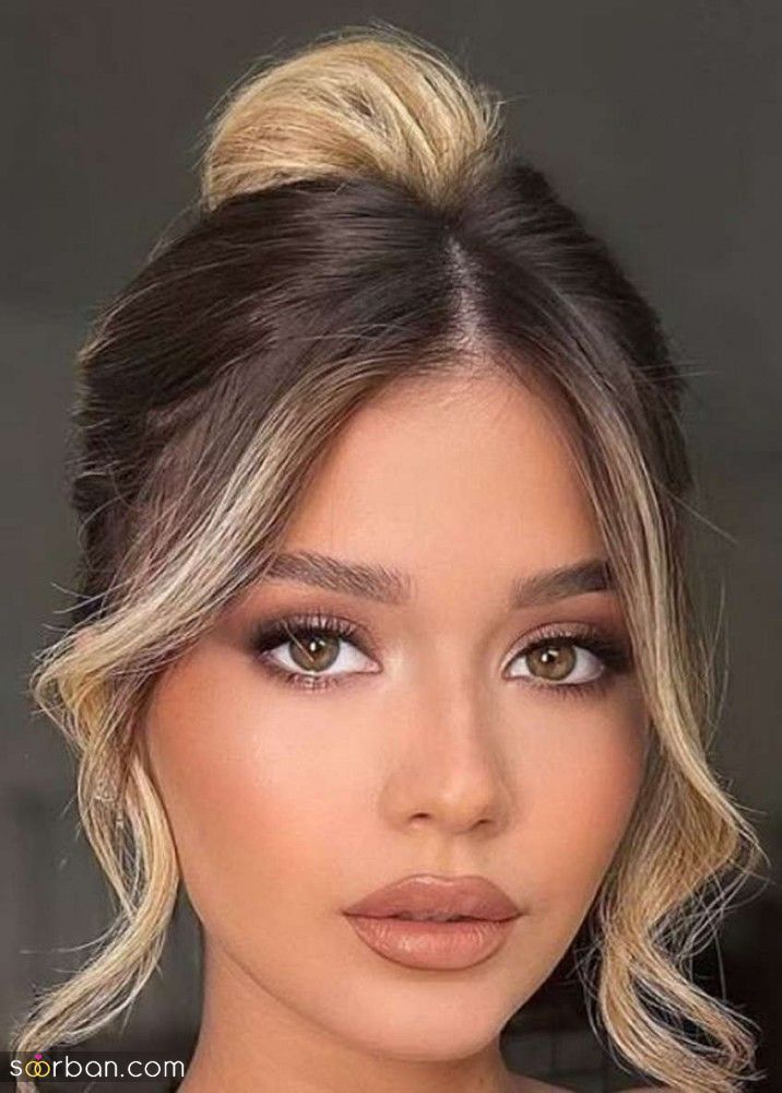 شینیون گوجه ای دخترانه | 20 مدل شینیون گوجه ای ساده دخترانه و عروس به شدت شیک و خوشگل