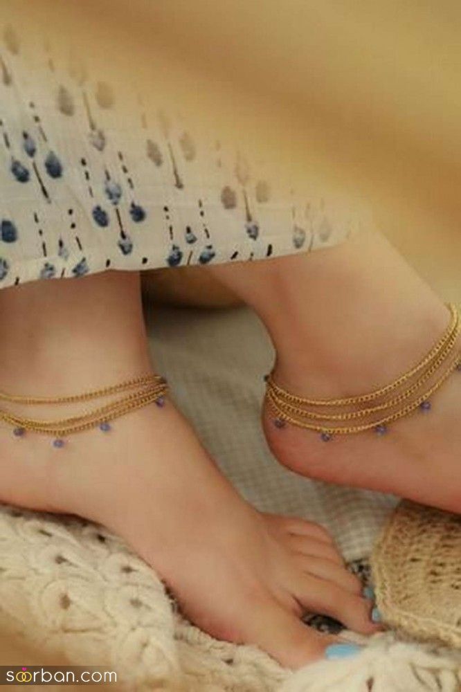 مدل پابند طلای ظریف | 20 مدل پابند طلا ظریف دخترانه جدید برای استایلی بی نظیر