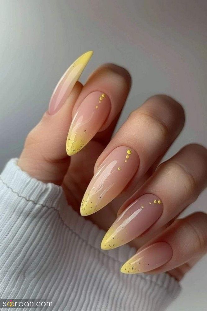 ناخن آمبره بهاری | ایده های جذاب و ترند ۲۰۲۵ برای ناخن آمبره بهاری