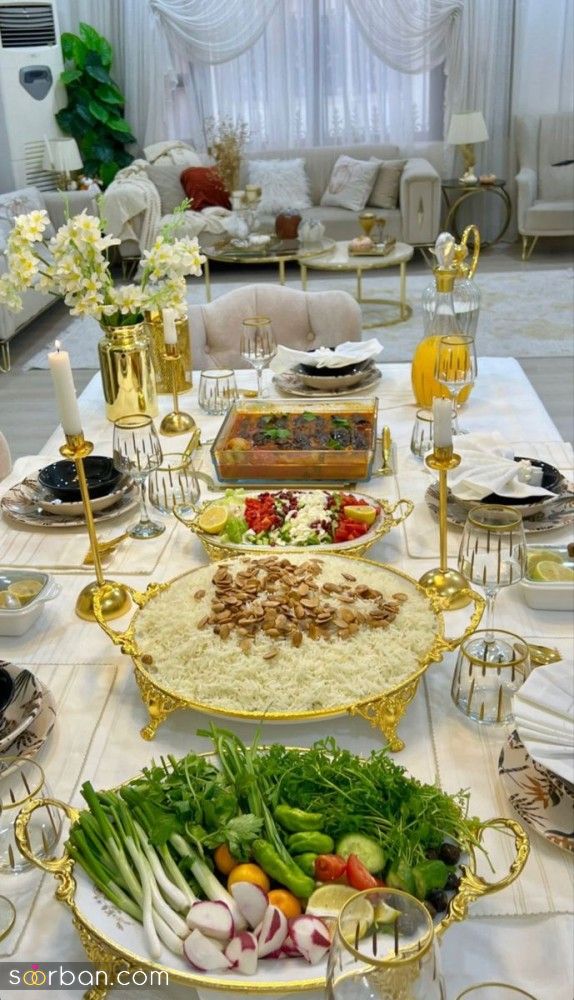 چیدمان سفره | ایده های ساده و خلاقانه چیدمان سفره برای برگزاری یک مهمانی منحصربه فرد