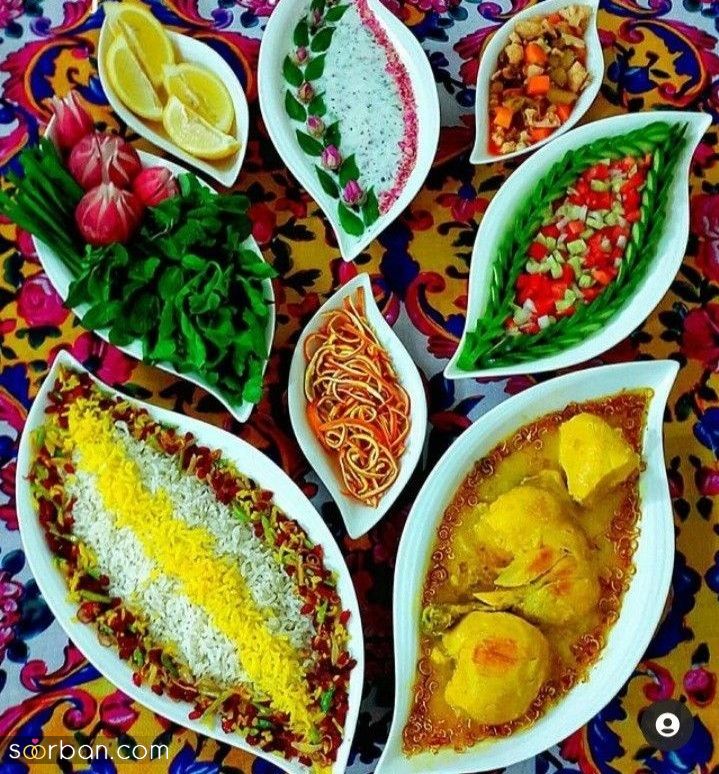 چیدمان سفره | ایده های ساده و خلاقانه چیدمان سفره برای برگزاری یک مهمانی منحصربه فرد