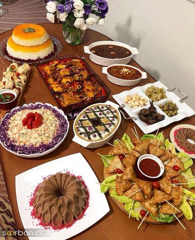 چیدمان سفره | ایده های ساده و خلاقانه چیدمان سفره برای برگزاری یک مهمانی منحصربه فرد