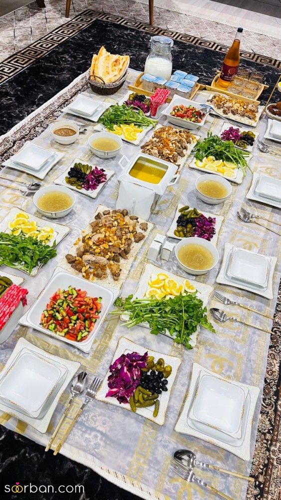 چیدمان سفره | ایده های ساده و خلاقانه چیدمان سفره برای برگزاری یک مهمانی منحصربه فرد
