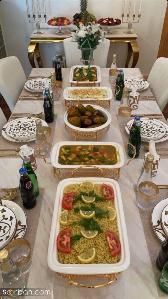 چیدمان سفره | ایده های ساده و خلاقانه چیدمان سفره برای برگزاری یک مهمانی منحصربه فرد
