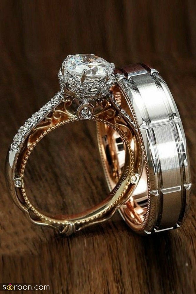 مدل حلقه ازدواج | ۳۰ مدل حلقه ازدواج لاکچری و ترند ۱۴۰۴ برای زوج های عاشق و خوش سلیقه【 از طرح های ظریف و مینیمال تا لوکس و چشم‌نواز】