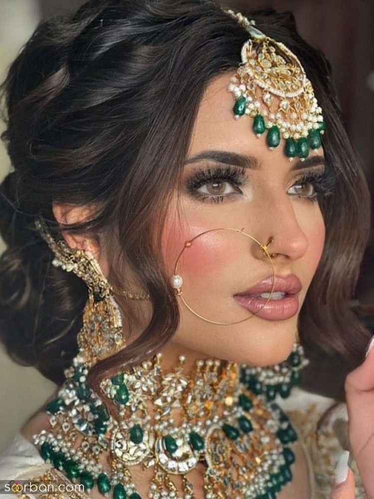 آرایش عروس هندی جدید | 20 آرایش عروس به سبک هندی ها که فکرشم نمیکردید انقد هنرمند باشن