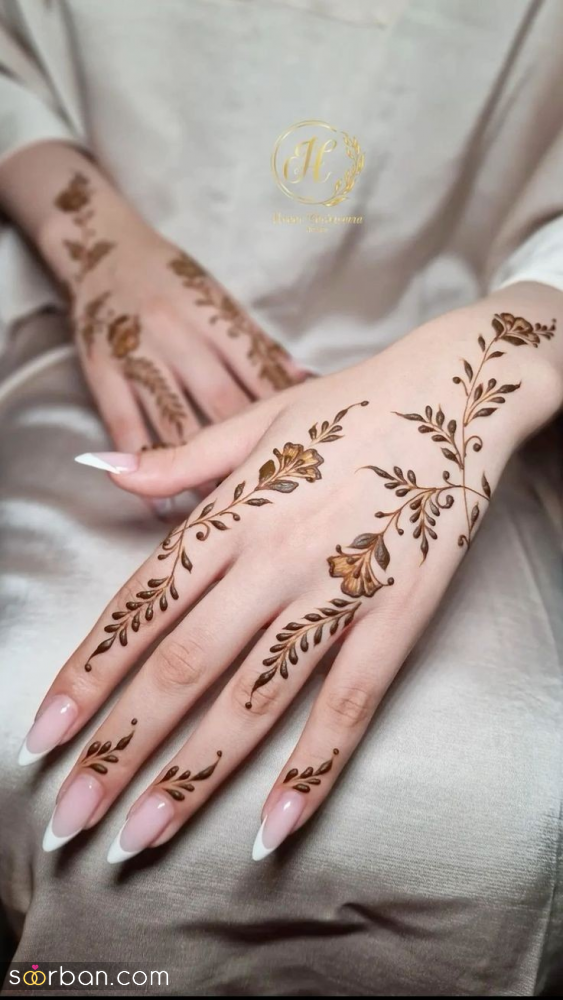 مدل حنا روی دست / ۲۵ طرح جادویی حنا روی دست جدید و شیک برای عروس‌ها و مهمانی‌ها!