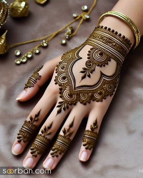 مدل حنا روی دست / ۲۵ طرح جادویی حنا روی دست جدید و شیک برای عروس‌ها و مهمانی‌ها!
