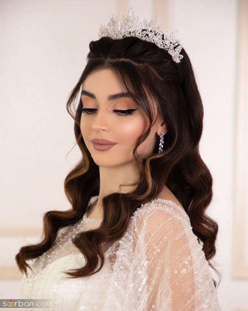 مدل موی باز جلو سر عروس | 20 عکس مدل مو جلو سر عروس با مدل موی باز که ترند امسال شناخته شده