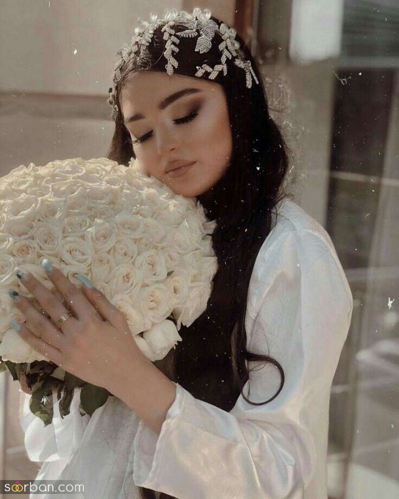 مدل موی باز جلو سر عروس | 20 عکس مدل مو جلو سر عروس با مدل موی باز که ترند امسال شناخته شده