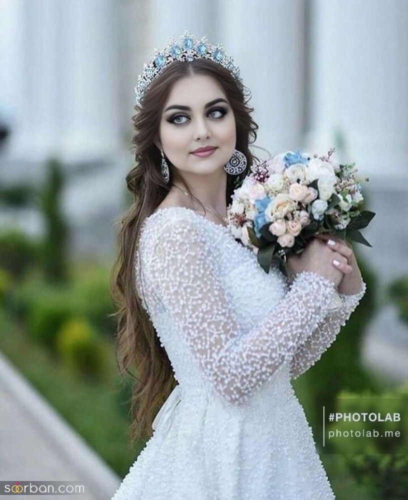 مدل موی باز جلو سر عروس | 20 عکس مدل مو جلو سر عروس با مدل موی باز که ترند امسال شناخته شده