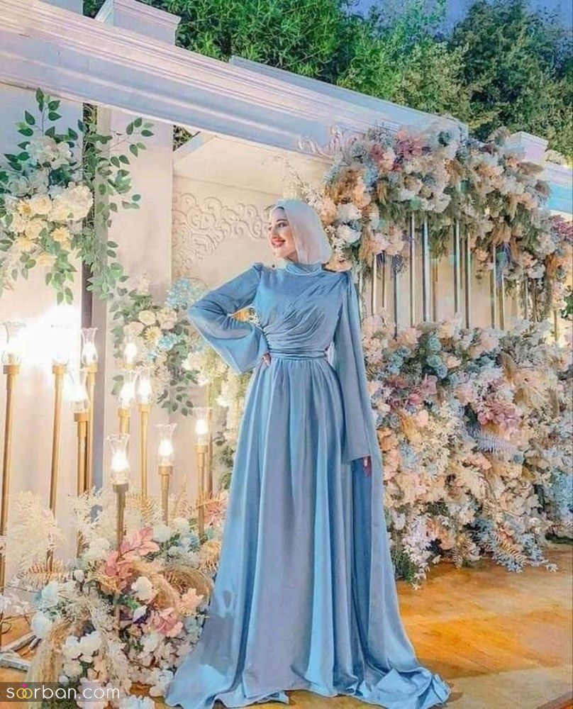 لباس عقد محضری شیک رنگی | لباس عقد شیک رنگی برای محضر 1404 برای همه فرم بدن