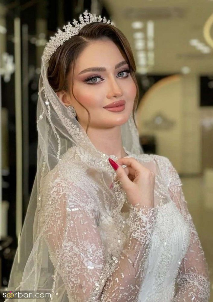 مدل شینیون و میکاپ عروس جدید | محبوب ترین و جدیدترین مدل شینیون و میکاپ عروس 1404