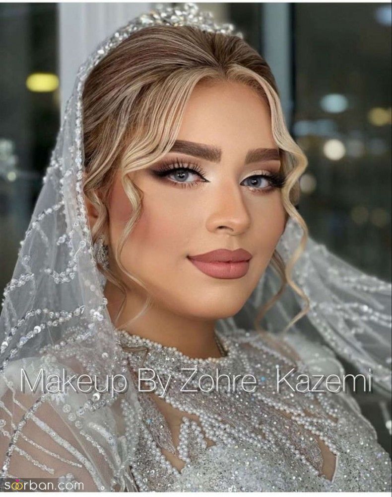 مدل شینیون و میکاپ عروس جدید | محبوب ترین و جدیدترین مدل شینیون و میکاپ عروس 1404