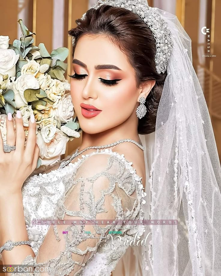 مدل عروس عربی ۲۰۲۵ ؛ ترند های برتر میکاپ و مدل لباس عروس عربی! (از آرایش لبنانی تا لباس‌های افسانه‌ای و شاهانه)