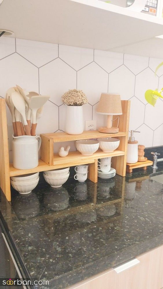 چیدمان روی کابینت | شیک ترین ایده های ساده کاربردی و خلاقانه چیدمان روی کابینت مدرن
