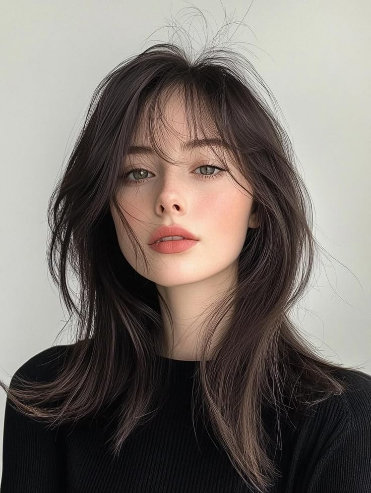 مدل چتری برای صورت کشیده | ۲۵ مدل چتری جذاب که برای صورت های کشیده معجزه میکنند +نکات طلایی!