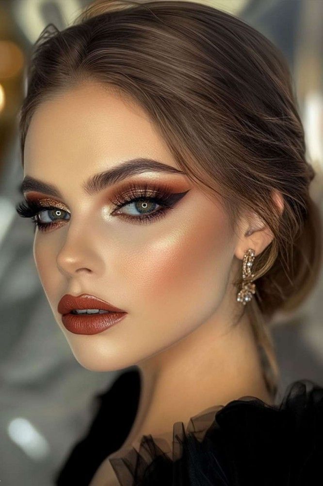 مدل آرایش با لباس مشکی | 20 مدل آرایش با لباس مشکی برای مجالس و مهمانی ها