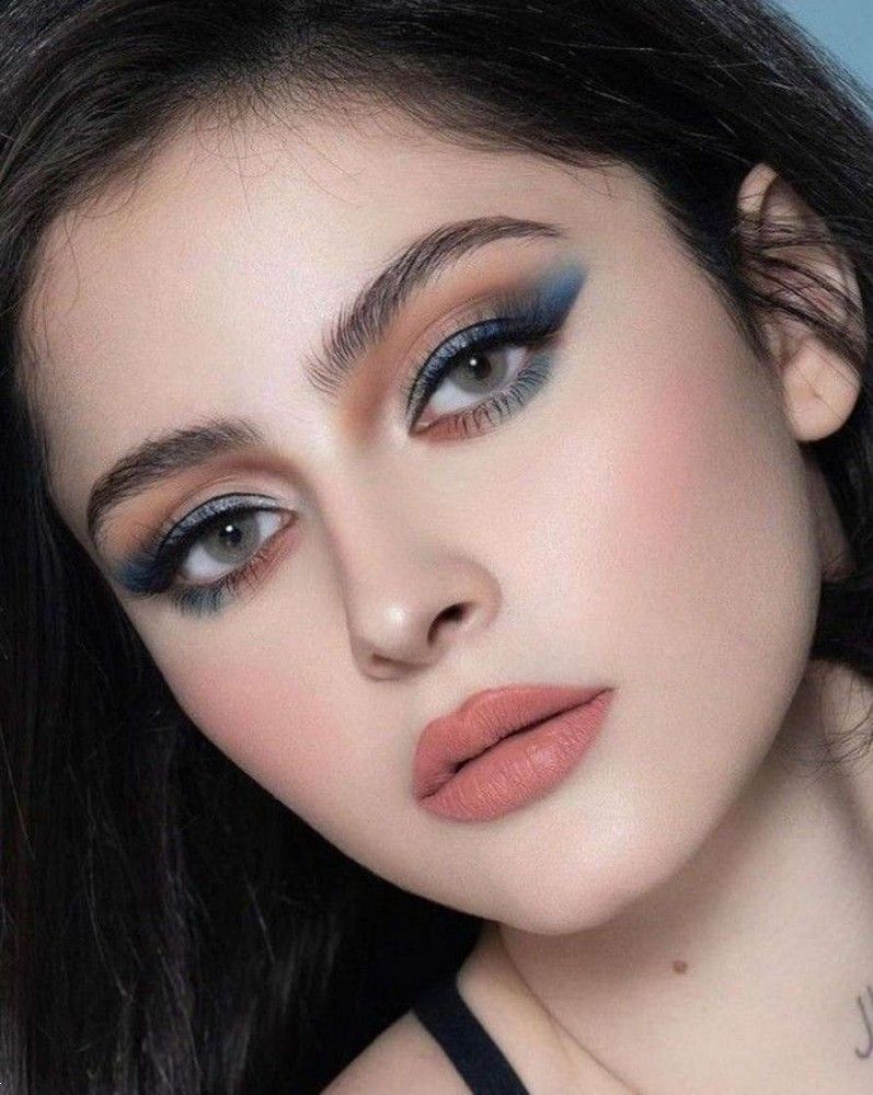آرایش با لنز | 20 ایده آرایش با لنز طوسی و آبی و سبز برای عروسی و دورهمی های خودمانی