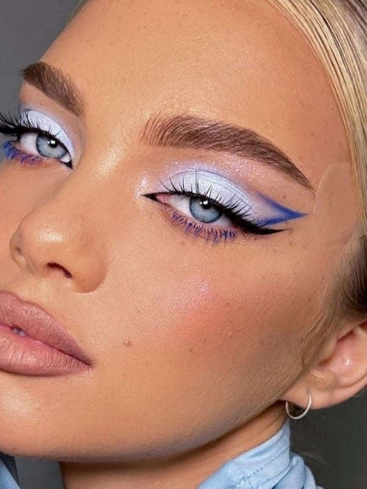 آرایش با لنز | 20 ایده آرایش با لنز طوسی و آبی و سبز برای عروسی و دورهمی های خودمانی