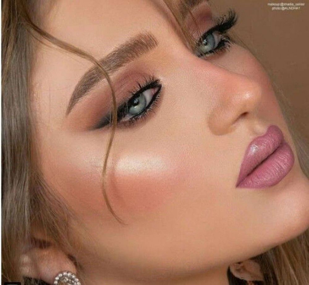 ارایش عروس با رژ کالباسی | 20 مدل ارایش عروس با رژ کالباسی و گوشتی و نود