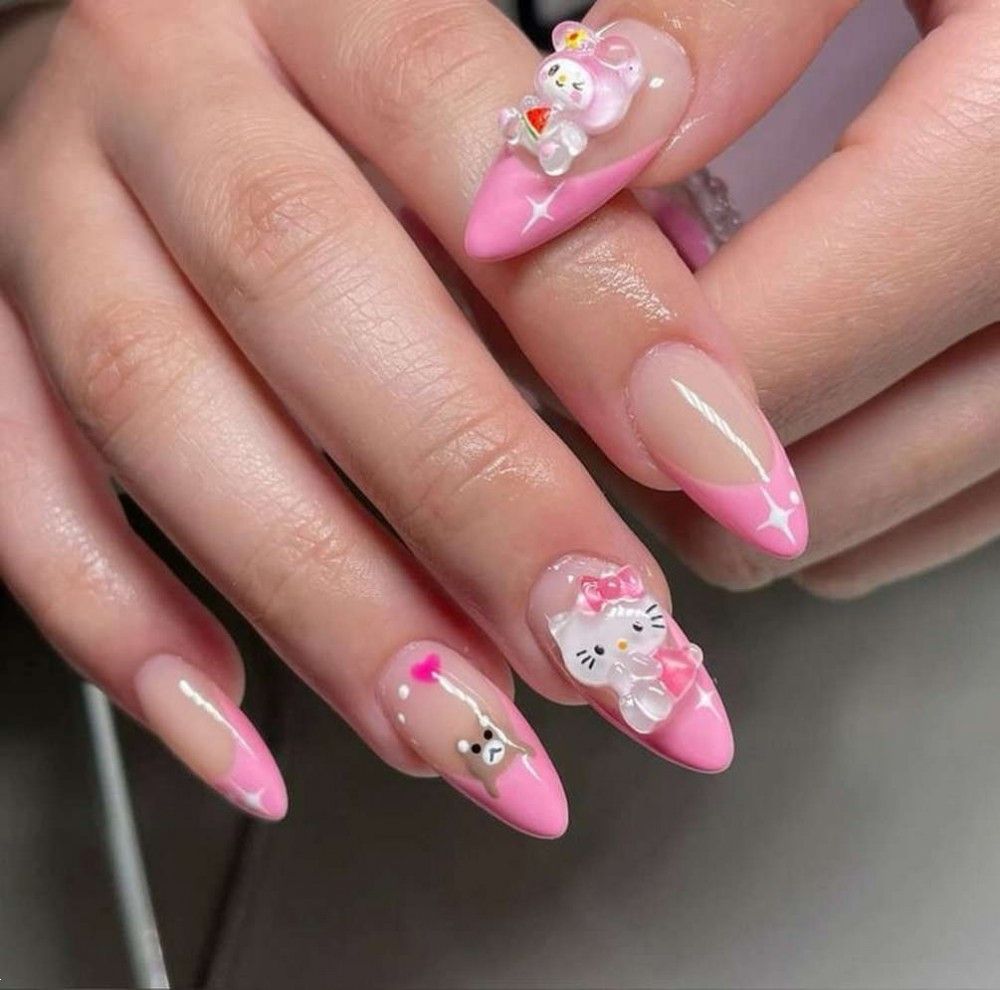عروسک ناخن برجسته | 20 مدل عروسک ناخن برجسته و ایده های طراحی با عروسک های برجسته ناخن