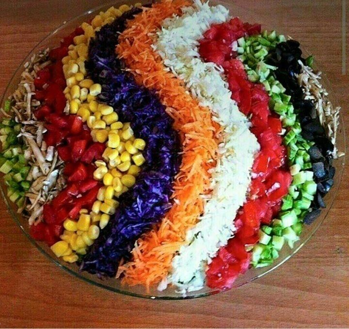 مدل سالاد | ۳۰ مدل تزیین سالاد فوق‌العاده شیک و مجلسی که محاله ازشون ایده نگیری!