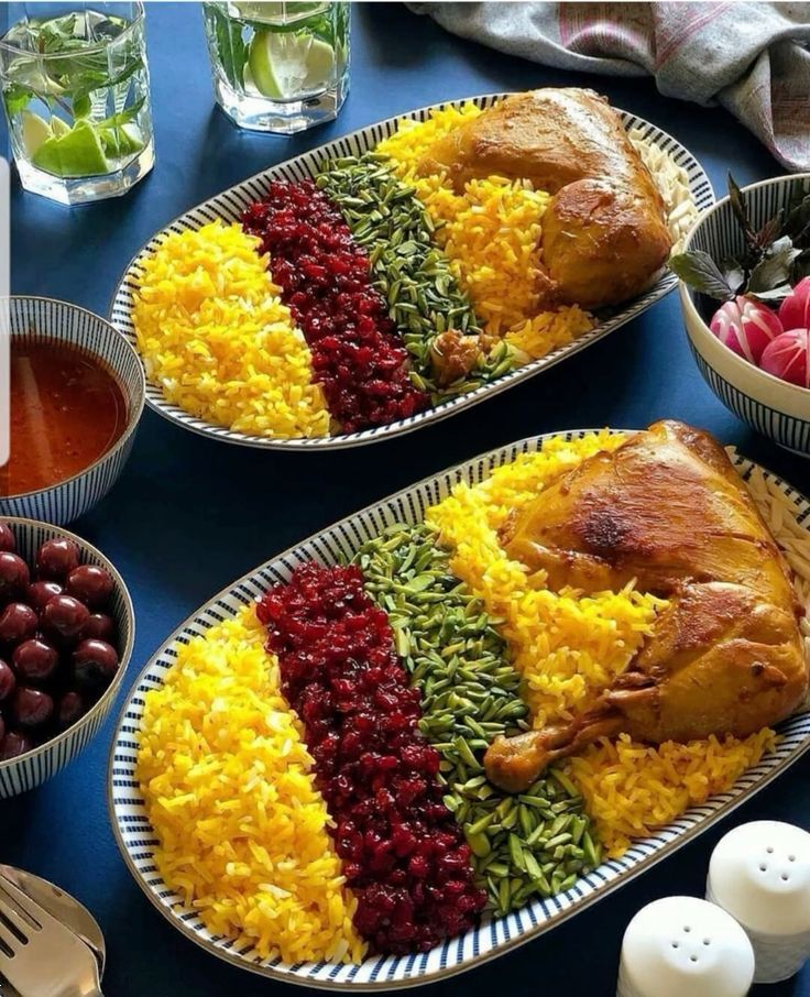 چیدمان زرشک پلو با مرغ | جذاب ترین ایده های خلاقانه و ساده چیدمان زرشک پلو با مرغ مخصوص عروس هایی که میخوان هنرشونو به رخ مادر شوهر بکشن!