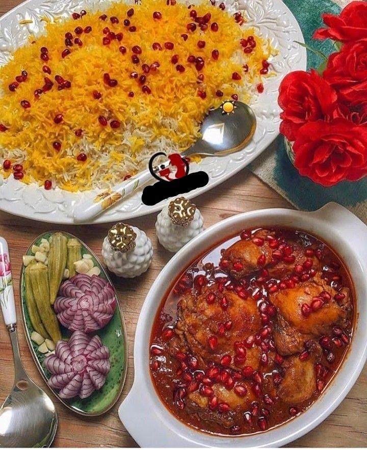 چیدمان زرشک پلو با مرغ | جذاب ترین ایده های خلاقانه و ساده چیدمان زرشک پلو با مرغ مخصوص عروس هایی که میخوان هنرشونو به رخ مادر شوهر بکشن!