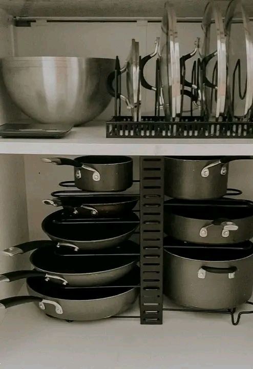 چیدمان قابلمه در کابینت | بهترین ترفندهای کاربردی و شیک چیدمان قابلمه در کابینت برای جهیزیه عروس
