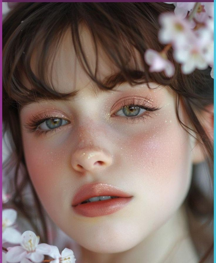 میکاپ با گل طبیعی | ۲۵ ایده خاص و لاکچری میکاپ با گل طبیعی برای عروسی یا فرمالیته که تو رو شبیه پری‌های دیزنی می‌کنه!