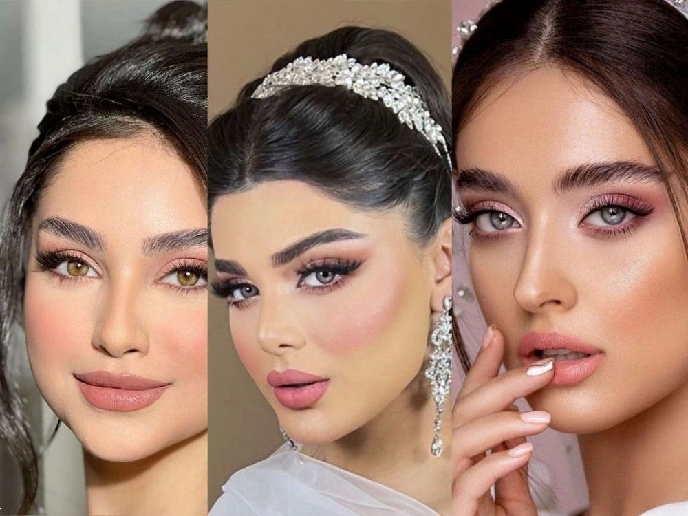 میکاپ عروس با تناژ صورتی | جدیدترین مدل میکاپ عروس ساده و شیک با تناژ صورتی 1404