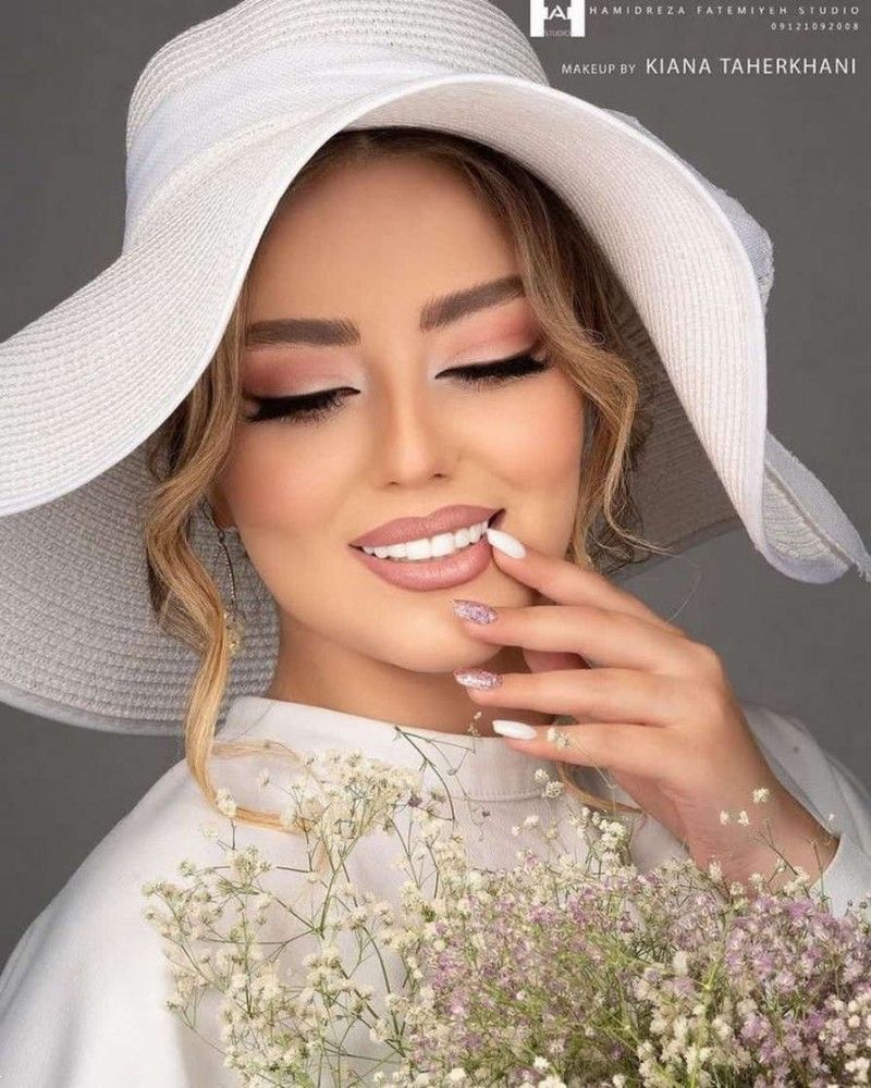 کلاه عروس برای عقد | 20 مدل کلاه عروس برای عقد و عروسی با آرایش و مدل موی مناسب با آن